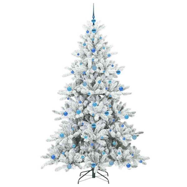 Árbol de Navidad artificial con ramas articuladas 210cm PVC M 4