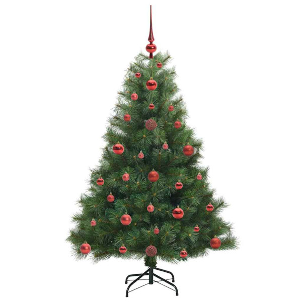 Árbol de Navidad artificial con 150 LED Verde 120 cm PE y PVC M 4