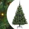 Árbol de Navidad artificial con 150 LED Verde 120 cm PE y PVC 2