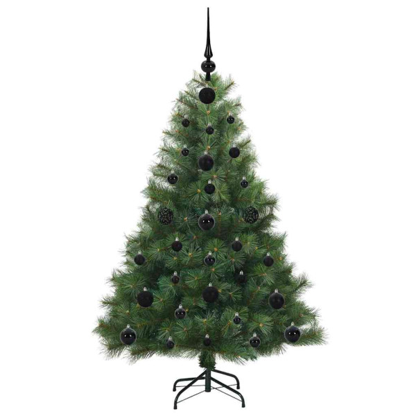 Árbol de Navidad artificial con 150 LED Verde 120 cm PE y PVC M 4