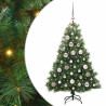 Árbol de Navidad artificial con 150 LED Verde 120 cm PE y PVC 2
