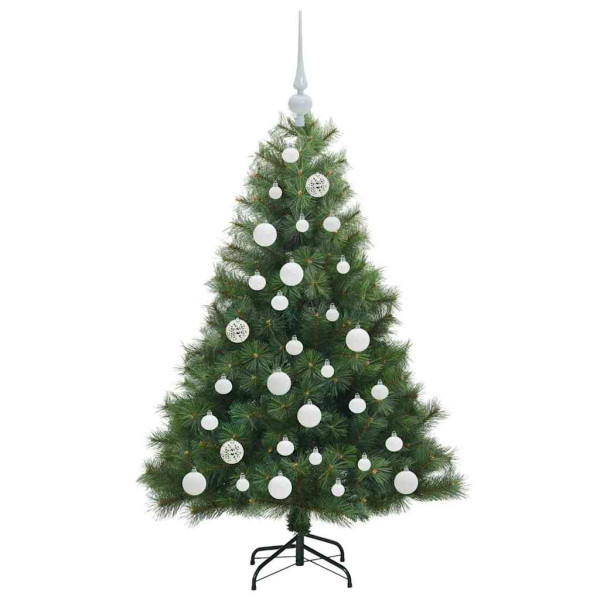 Árbol de Navidad artificial con 150 LED Verde 120 cm PE y PVC M 4