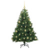 Árbol de Navidad artificial con 150 LED Verde 120 cm PE y PVC 4
