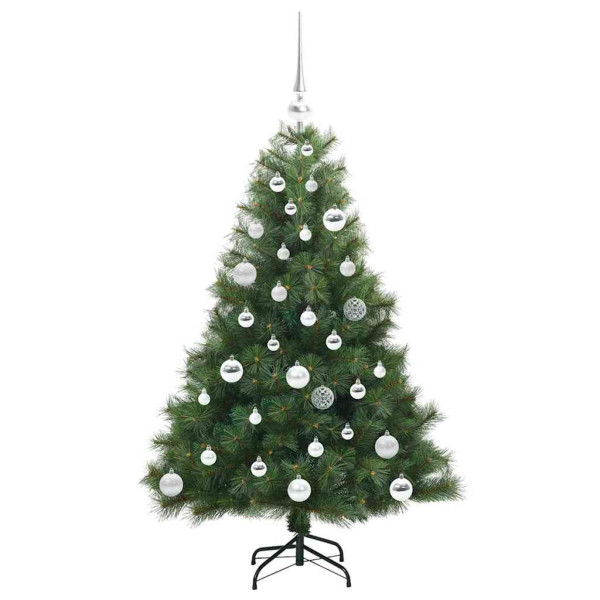 Árbol de Navidad artificial con 150 LED Verde 120 cm PE y PVC M 4