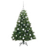 Árbol de Navidad artificial con 150 LED Verde 120 cm PE y PVC 4