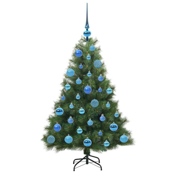 Árbol de Navidad artificial con 150 LED Verde 120 cm PE y PVC M 4