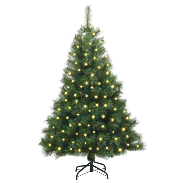 Árbol de Navidad artificial con 150 LED Verde 150 cm PE y PVC M 3