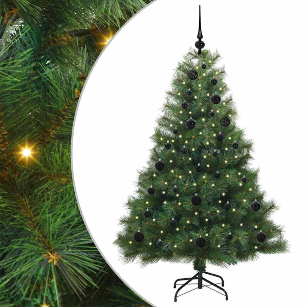 Árbol de Navidad artificial con 150 LED Verde 150 cm PE y PVC M 2
