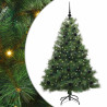 Árbol de Navidad artificial con 150 LED Verde 150 cm PE y PVC 2