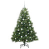 Árbol de Navidad artificial con 150 LED Verde 150 cm PE y PVC 3