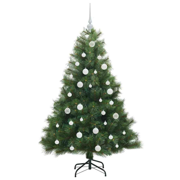 Árbol de Navidad artificial con 150 LED Verde 150 cm PE y PVC M 4