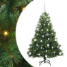 Árbol de Navidad artificial con 150 LED Verde 150 cm PE y PVC 2