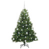 Árbol de Navidad artificial con 150 LED Verde 150 cm PE y PVC 3