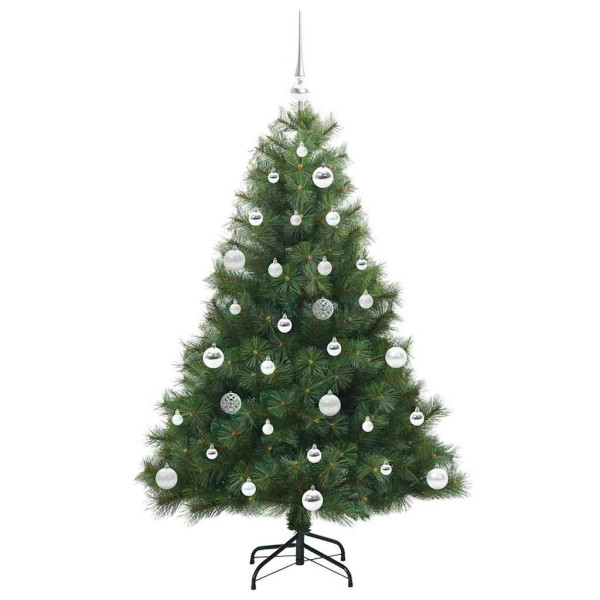 Árbol de Navidad artificial con 150 LED Verde 150 cm PE y PVC M 4