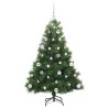 Árbol de Navidad artificial con 150 LED Verde 150 cm PE y PVC 4