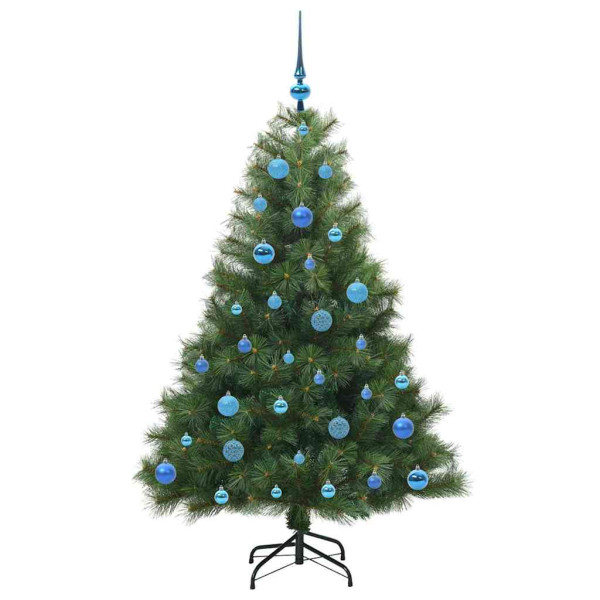 Árbol de Navidad artificial con 150 LED Verde 150 cm PE y PVC M 4