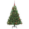 Árbol de Navidad artificial con 150 LED Verde 150 cm PE y PVC 3