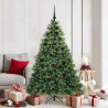 Árbol de Navidad artificial con 300 LED Verde 180 cm PE y PVC 1