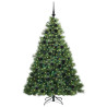Árbol de Navidad artificial con 300 LED Verde 180 cm PE y PVC 3