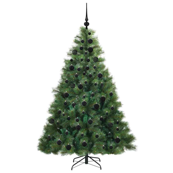 Árbol de Navidad artificial con 300 LED Verde 180 cm PE y PVC M 4