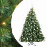 Árbol de Navidad artificial con 300 LED Verde 180 cm PE y PVC 2