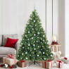 Árbol de Navidad artificial con 300 LED Verde 180 cm PE y PVC 1