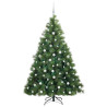 Árbol de Navidad artificial con 300 LED Verde 180 cm PE y PVC 4