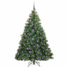 Árbol de Navidad artificial con 300 LED Verde 180 cm PE y PVC 3