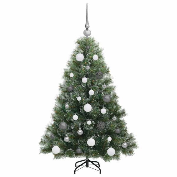 Árbol de Navidad artificial con 150 LED Verde 120 cm PE y PVC M 5