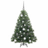 Árbol de Navidad artificial con 150 LED Verde 120 cm PE y PVC 5