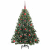 Árbol de Navidad artificial con 150 LED Verde 120 cm PE y PVC 4