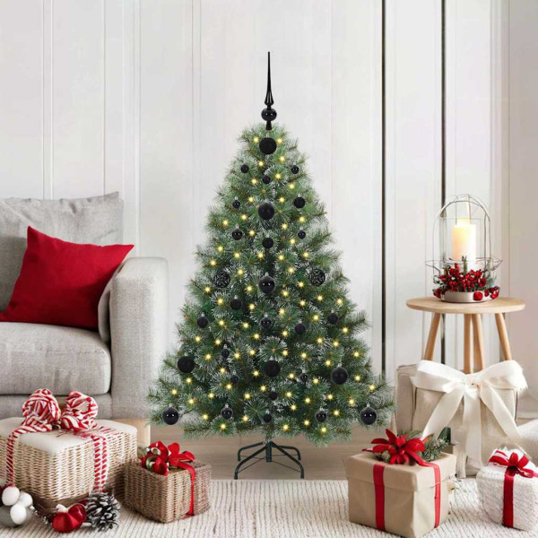 Árbol de Navidad artificial con 150 LED Verde 120 cm PE y PVC D