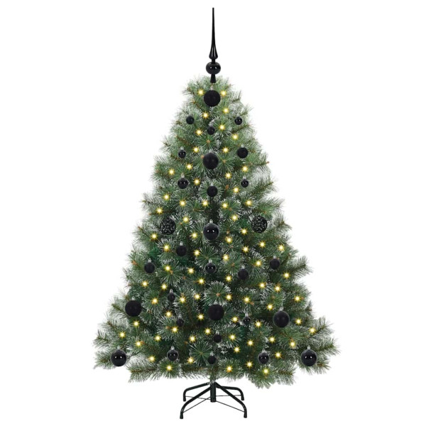 Árbol de Navidad artificial con 150 LED Verde 120 cm PE y PVC M 3