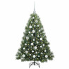 Árbol de Navidad artificial con 150 LED Verde 120 cm PE y PVC 3