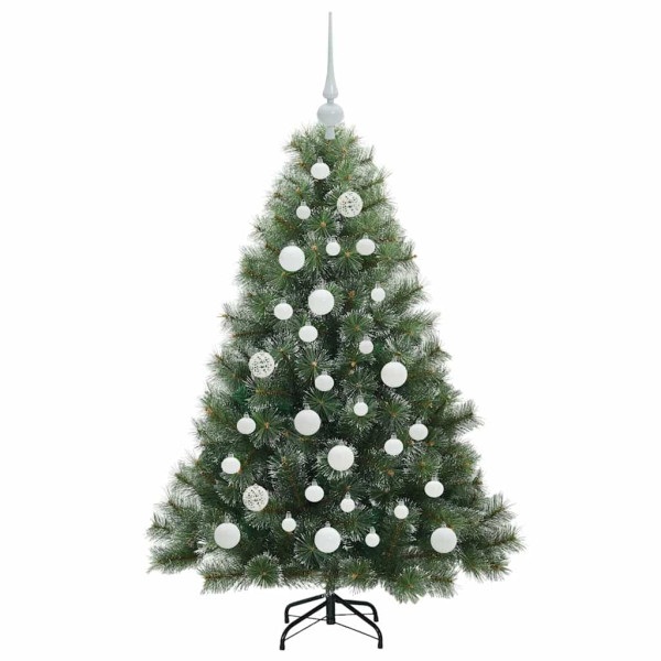 Árbol de Navidad artificial con 150 LED Verde 120 cm PE y PVC M 4