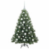 Árbol de Navidad artificial con 150 LED Verde 120 cm PE y PVC 4