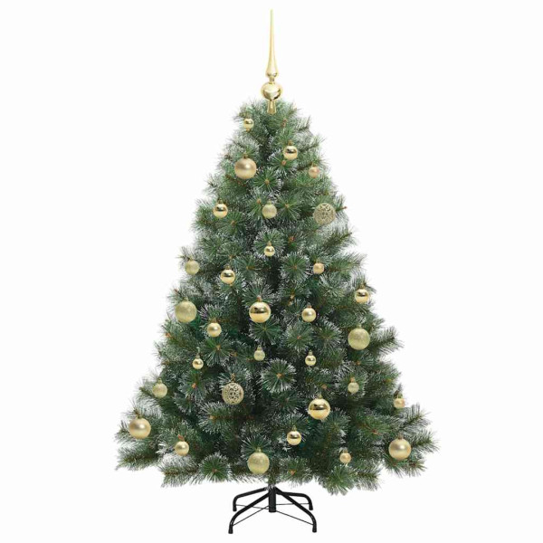 Árbol de Navidad artificial con 150 LED Verde 120 cm PE y PVC M 4
