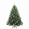 Árbol de Navidad artificial con 150 LED Verde 120 cm PE y PVC 4