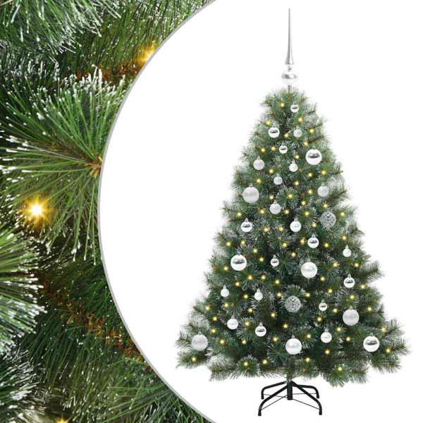 Árbol de Navidad artificial con 150 LED Verde 120 cm PE y PVC M 2