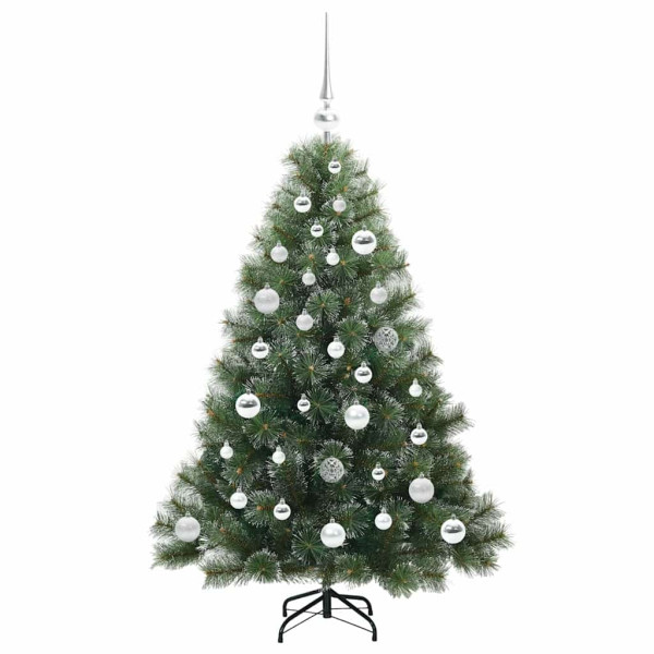 Árbol de Navidad artificial con 150 LED Verde 120 cm PE y PVC M 4