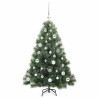 Árbol de Navidad artificial con 150 LED Verde 120 cm PE y PVC 4