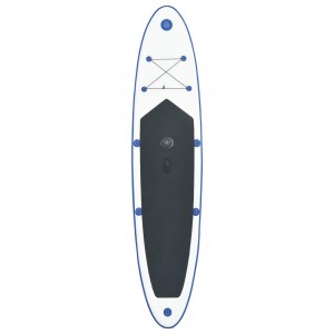 Tabla de paddle surf inflable con vela azul y blanca H