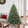 Árbol de Navidad artificial con 150 LED Verde 150 cm PE y PVC 1