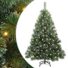 Árbol de Navidad artificial con 150 LED Verde 150 cm PE y PVC 2