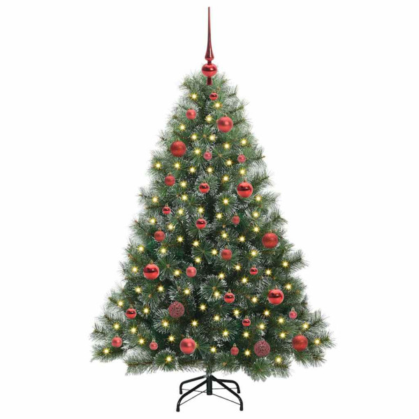 Árbol de Navidad artificial con 150 LED Verde 150 cm PE y PVC M 3