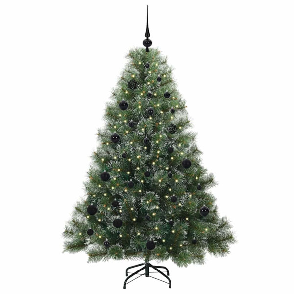 Árbol de Navidad artificial con 150 LED Verde 150 cm PE y PVC M 3