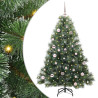 Árbol de Navidad artificial con 150 LED Verde 150 cm PE y PVC 1