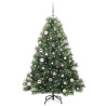 Árbol de Navidad artificial con 150 LED Verde 150 cm PE y PVC 2