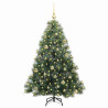 Árbol de Navidad artificial con 150 LED Verde 150 cm PE y PVC 3
