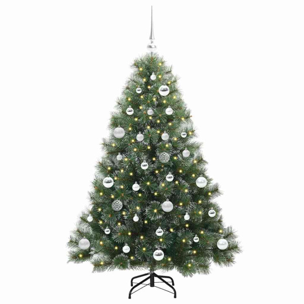 Árbol de Navidad artificial con 150 LED Verde 150 cm PE y PVC M 3